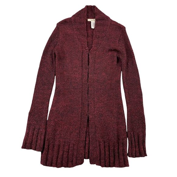 Free People Sweaters - Free People Long Cardigan Sweater Womens Medium Red Mohair Blend